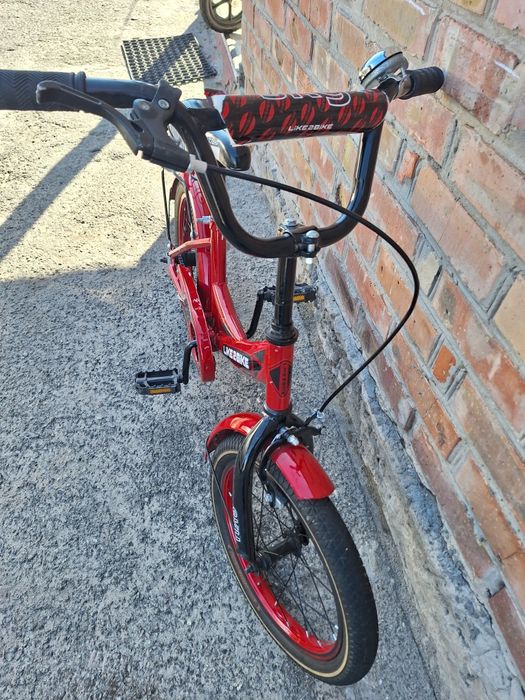 Дитячий велосипед Like2bike Sky 16 дюймів з багажником (Червоний)