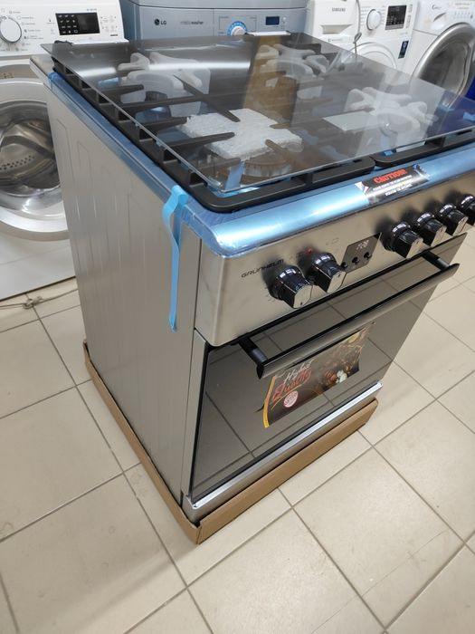 Газова плита Grunhelm FD66234I, 60 см.нержавійка