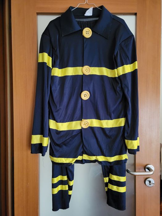 Disfarce carnaval Bombeiro adulto.