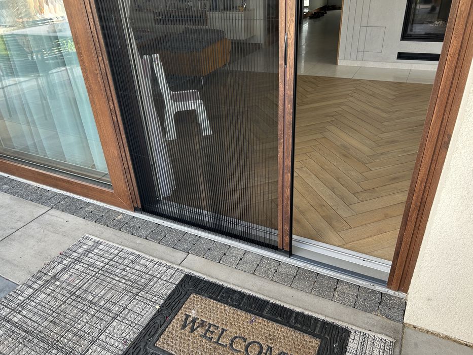 Moskitiera plisowana na drzwi tarasowe