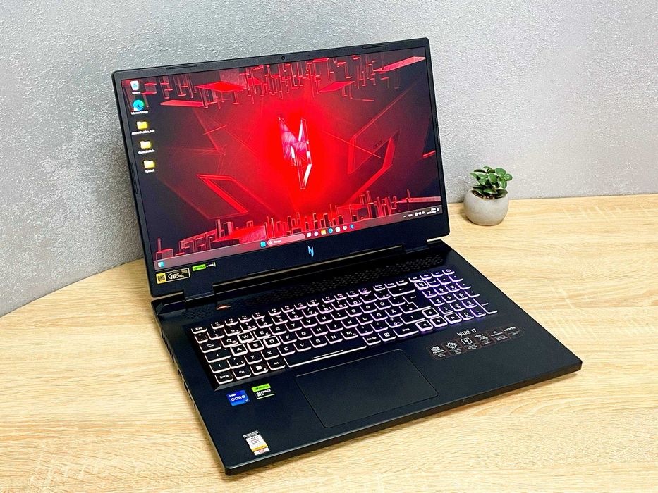 Ігровий Ноутбук Acer Nitro 5 AN17-51 17.3"2K 144Hz/iNtel Core i7-13620H/32Gb DDR5/1Tb SSD/RTX 4060 8Гб/ідеал/Геймерський/Потужний/Windows 11/інтел/ссд