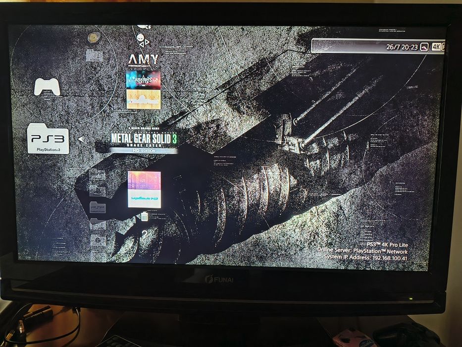 Przerobiona Playstation 3 Slim 4K PRO MOD HFW 4 92 HEN  zestaw