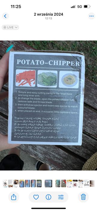 Krajalnica do warzyw i frytek