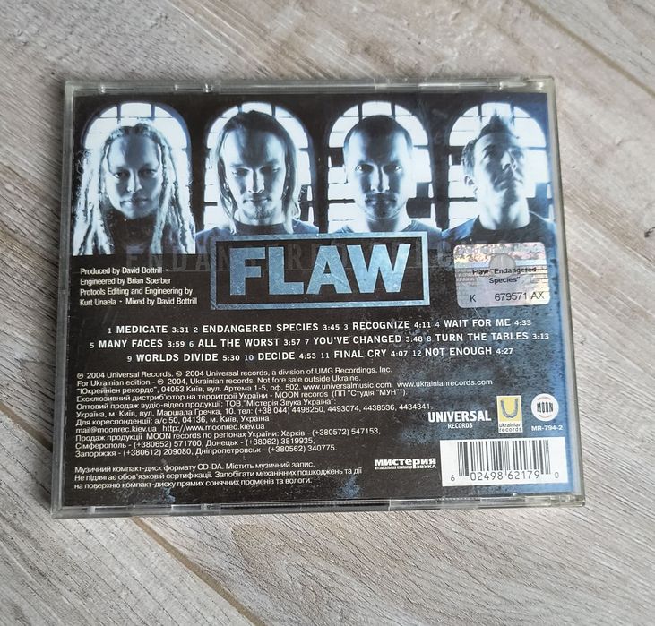 Flaw - Endangered Species CD (Moon Records)