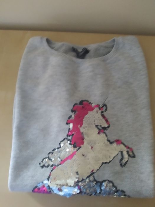 Camisola/sweat de unicórnio 13/14 anos