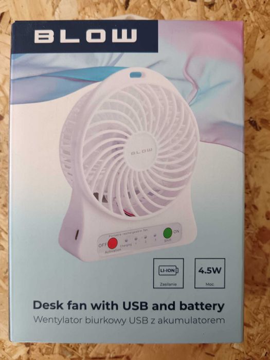 Blow Venus B10 Ventoinha Usb portátil recarregável
