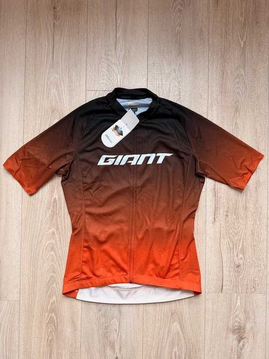 T-shirt koszulka biegowa kolarska rowerowa sportowa pomarańczowa Giant