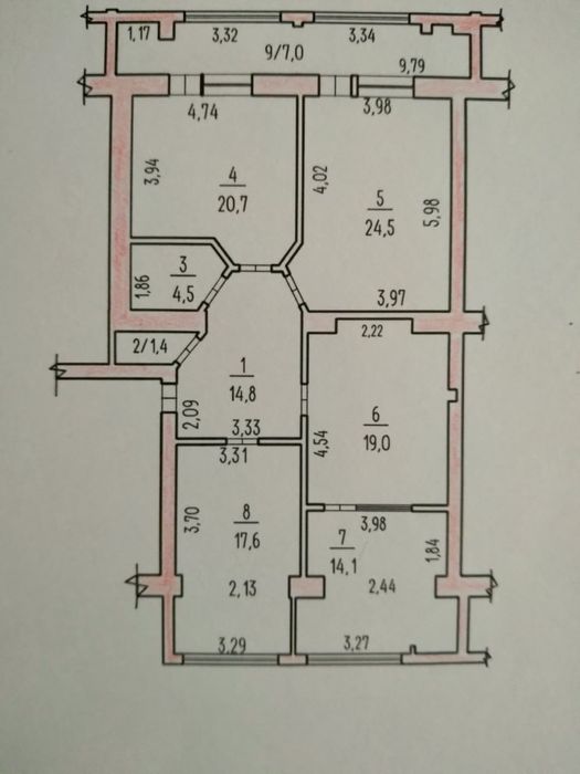 Оренда великогабаритної квартири  124 м.кв, у  Центрі, вул. Садова