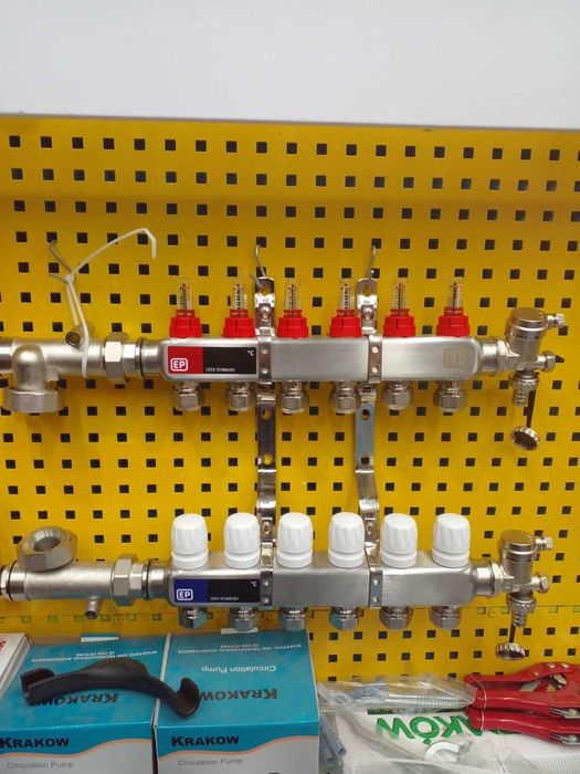 Коллектора для теплого пола EuroProduct (Чехия ) Нержавейка