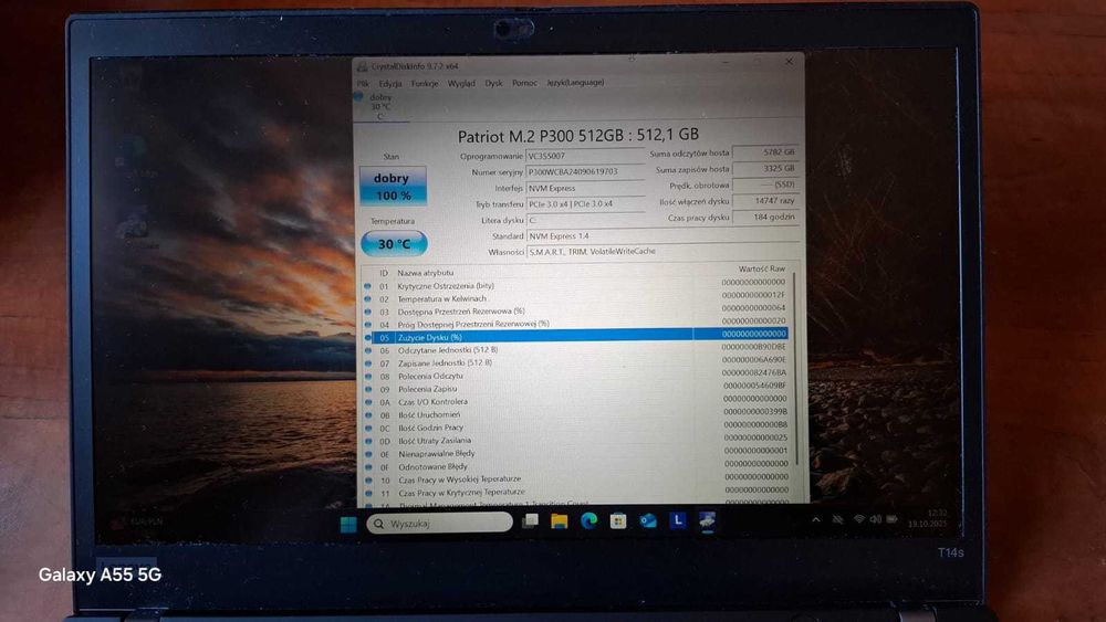 Lenovo ThinkPad T14s , AMD Ryzen 7 PRO , Ekran Dotykowy