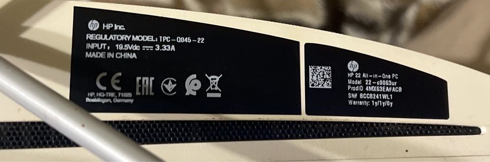 Моноблок HP All-in-one 22-c0053ur