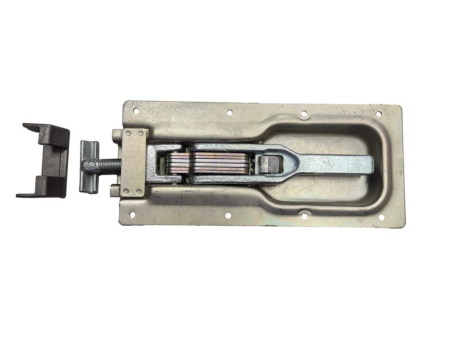 Zamek burty aluminiowej wpuszczany z zaczepem "T" i kieszenią