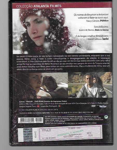Nuri Bilge Ceylan. Climas.