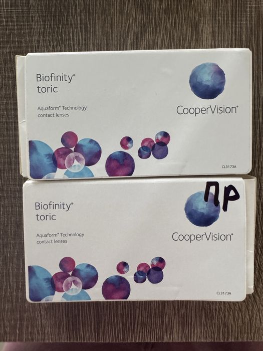Лінзи Biofinity toric 2 шт