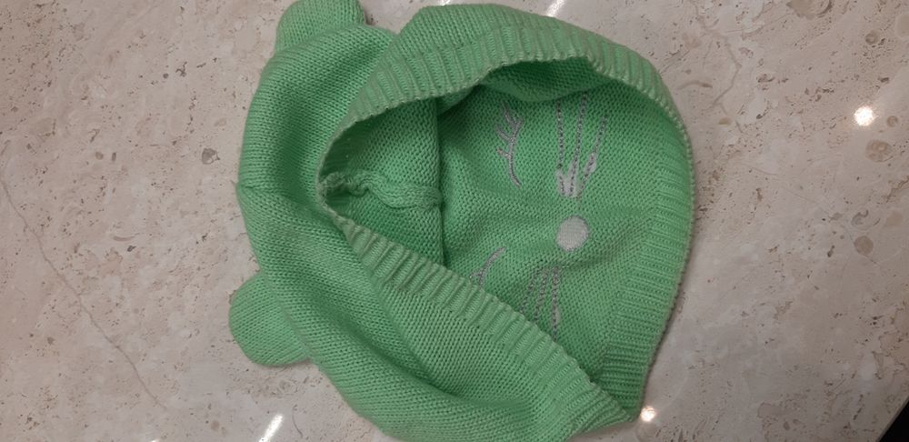 Zielona czapka kotek cool club 6-10lat rozm 56