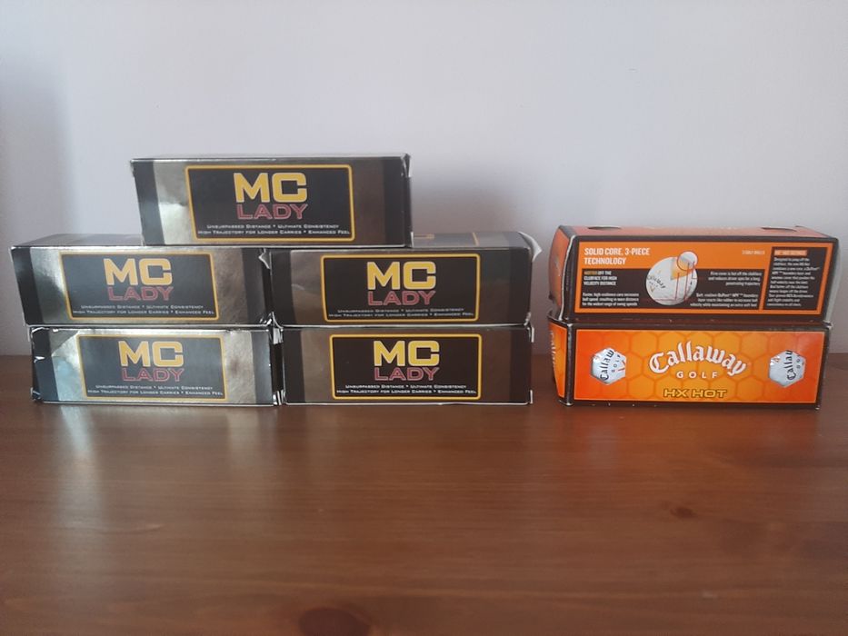 bolas caixas golf callaway  hx hot mc lady