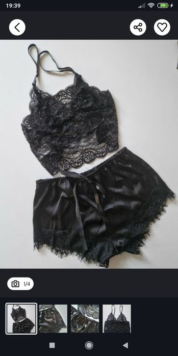 Seksowna bielizna XL czarna