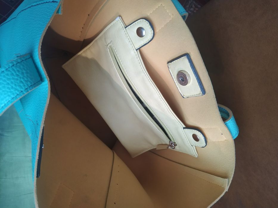 Женская сумка, бирюзовая