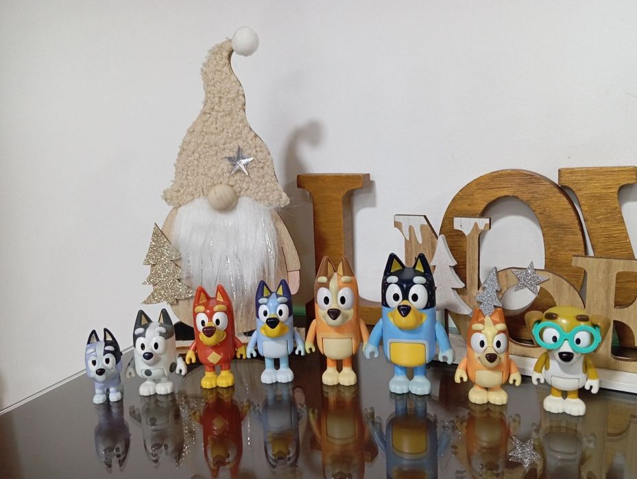 Bluey + Família + Amigos - 8 Personagens