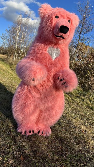 Рожевий ведмедик Коломия.Білий ведмідь.Аніматори