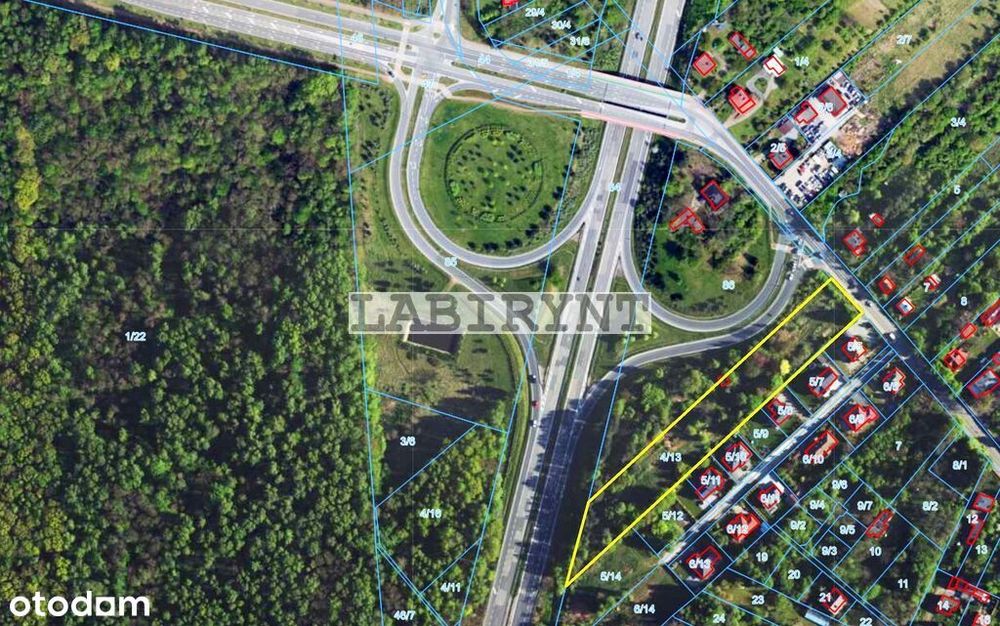 7123m2, szer. 30m, Warunki Zabudowy na 16 budynków mieszkalnych