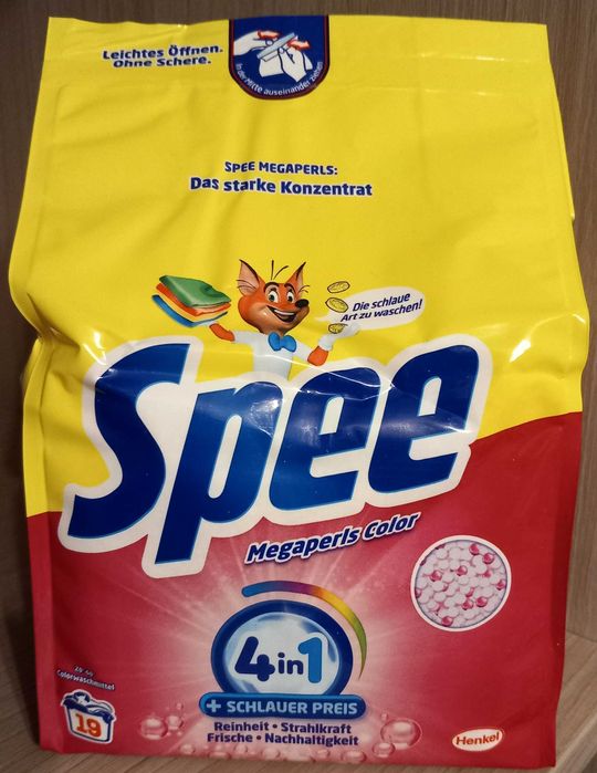 Proszek Granulki do prania Spee color MegaPerls 4in1 19prań 1,14kg