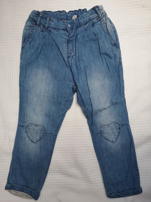 Smyk cool Club r. 98 bawełniane spodnie z podszewką, serce