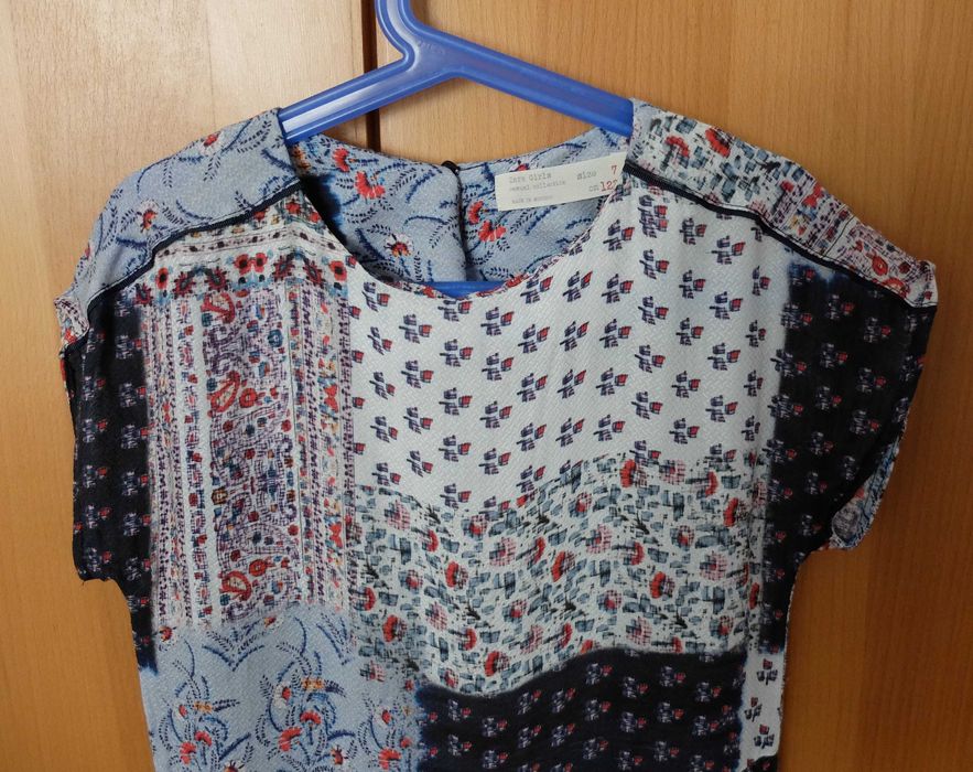 Vestido estampado Zara. Tm 7
