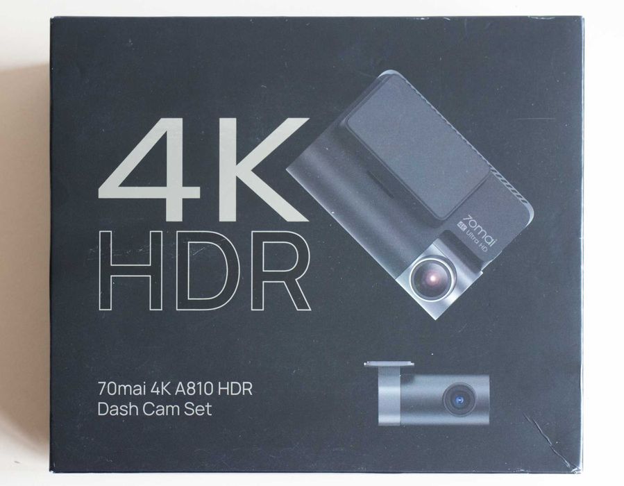 Відеореєстратор 70mai Dash Cam 4K A810-2 HDR комплект + Задня камера