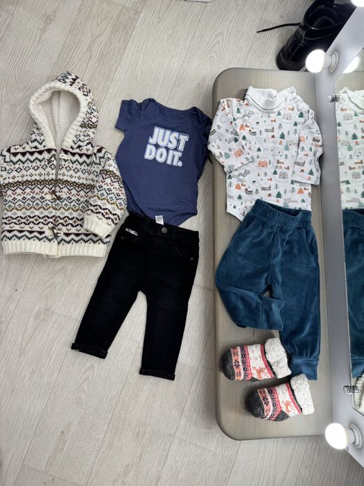 Лот набір дитячі речі на хлопчика 6 9 місяців костюм новорічний джинси