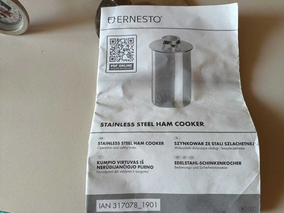 szynkowar ze stali nierdzewnej