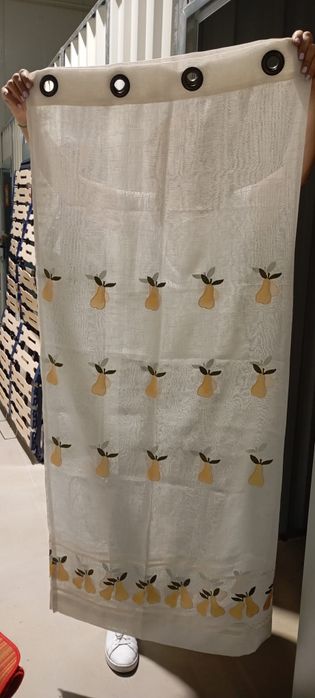 Cortinas para cozinha brancas 1.50 x 1,40