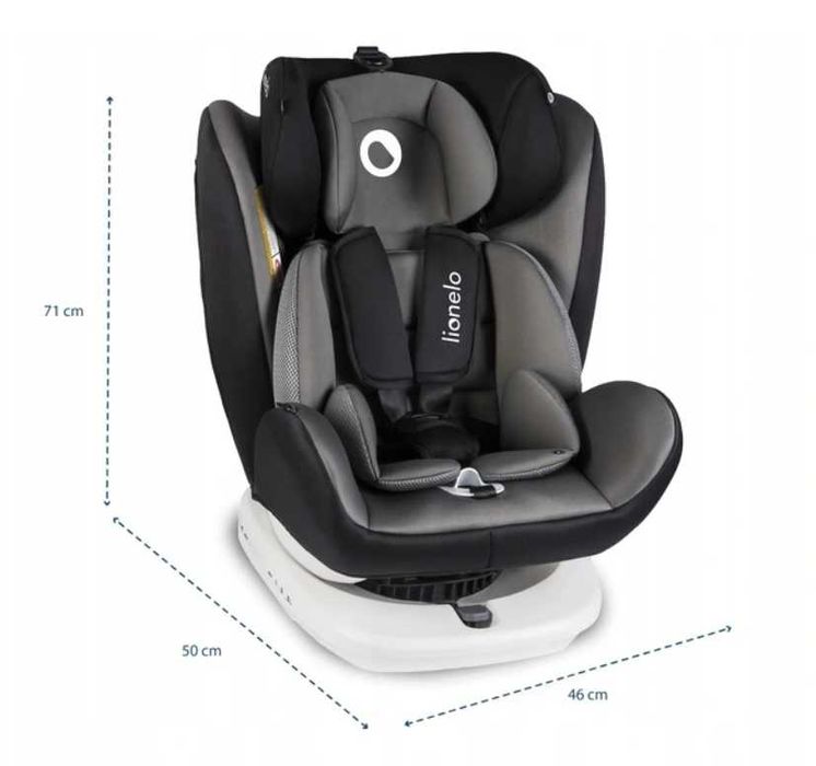 Fotelik Samochodowy Lionelo Bastiaan 0-36kg ISOFIX + BAZA