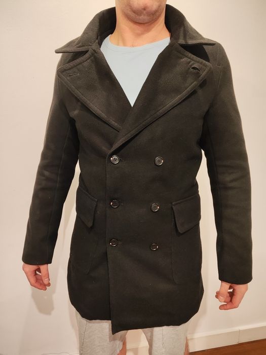 Męski płaszcz czarny J.Boyz.