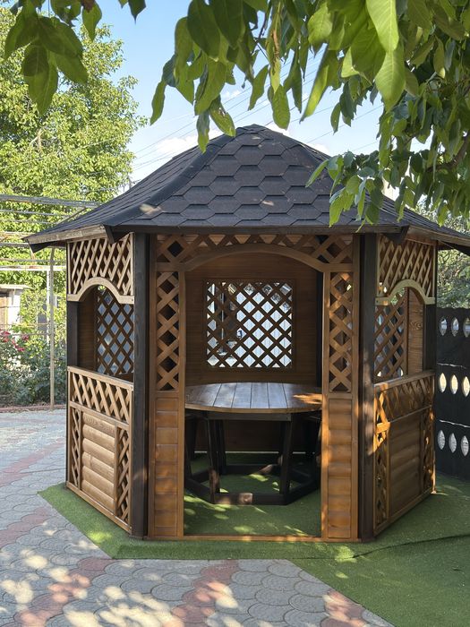 Бесідка шістигранна, беседка, альтанка, відпочинк
