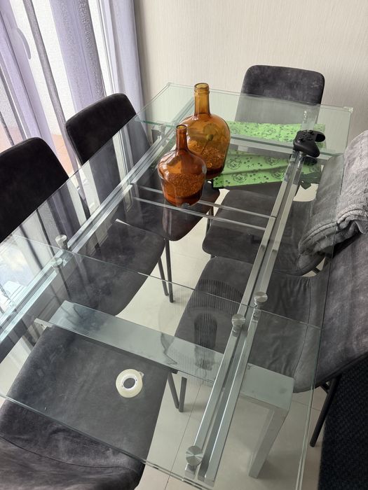 Vendo mesa de vidro extensivel