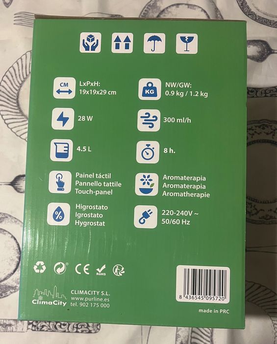 Humidificador pur line Hidro 10 - Novo