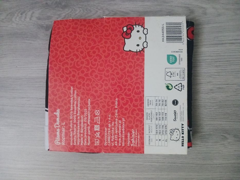 Piżama Hello Kitty rozm. L / NOWA