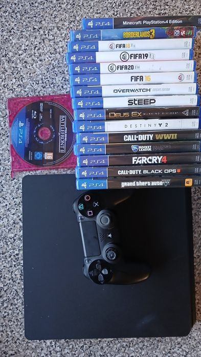 Playstation 4/1 comando/16 jogos
