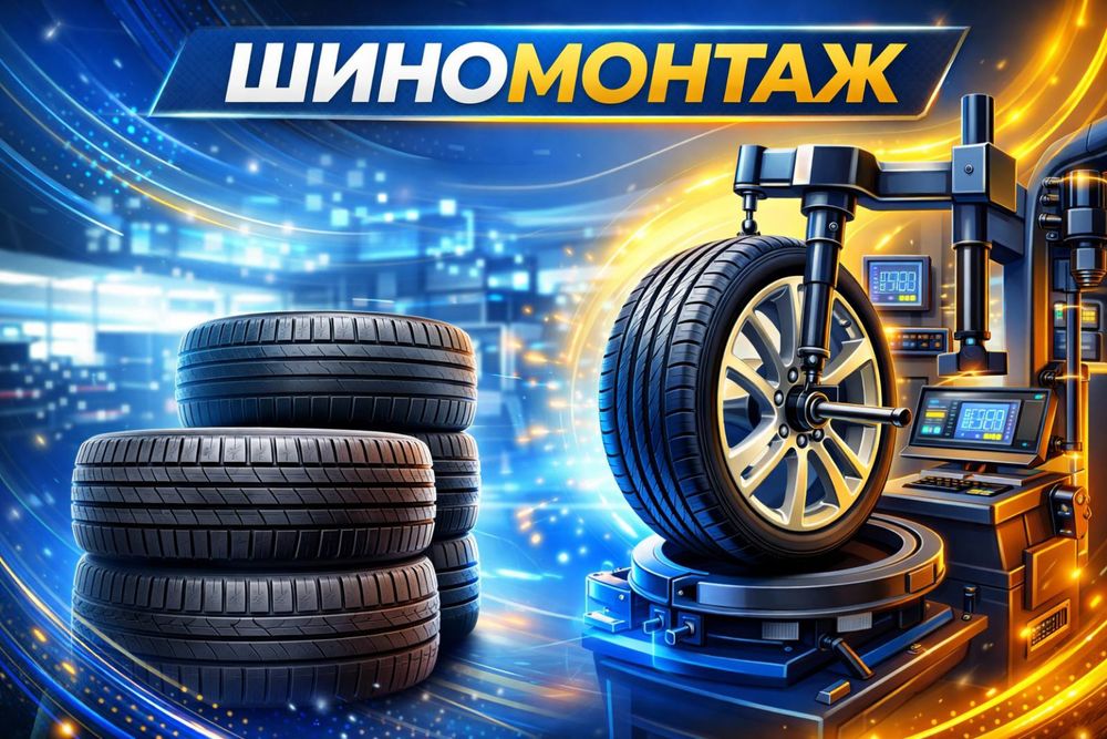 Шиномонтаж СТО замена резины балансировка ремонт шин
