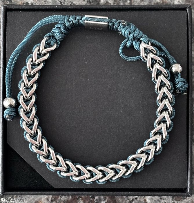 Pulseira Trendhim azul em aço inoxidável