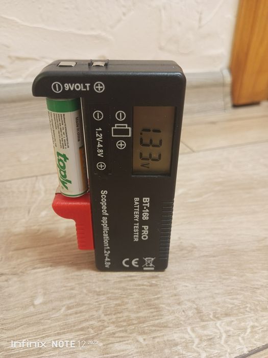 Тестер батарейок та акумуляторів BT-168 PRO | Перевірка AA AAA Крона 9V.