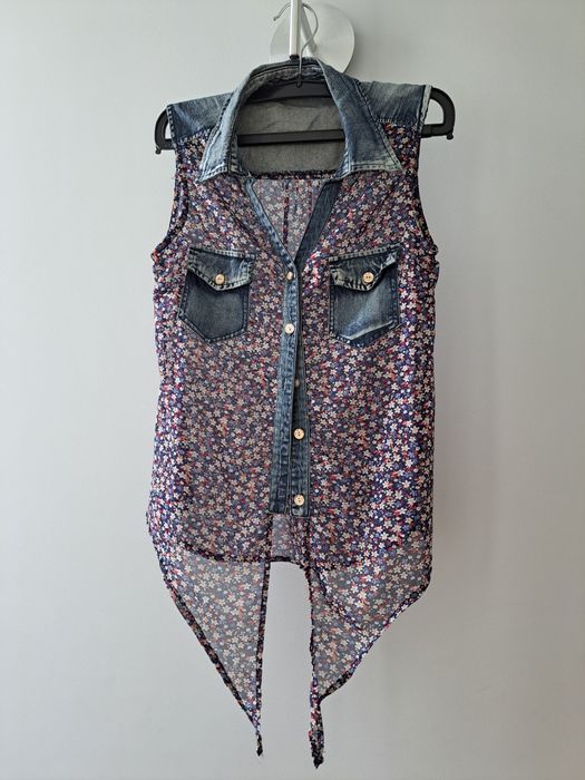 Blusa mulher ganga e transparencia s