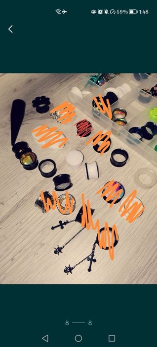 14/16 мм — тоннели, плаги, тонели, тонелi, серёжки, украшения для ушей