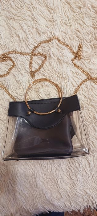 Сумочка прозора з ланцюжком