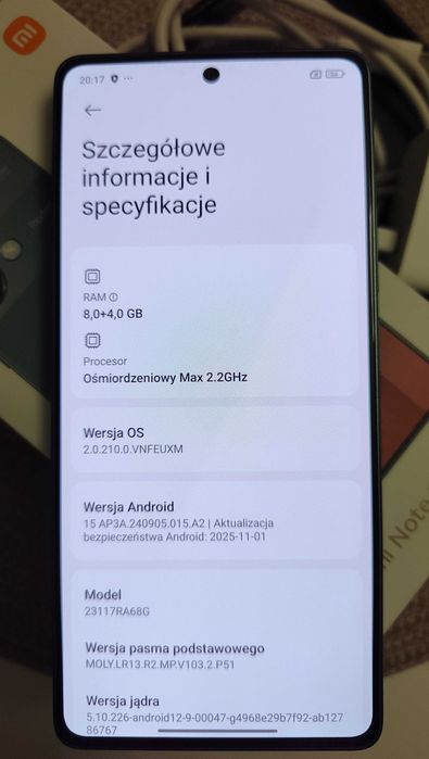 Xiaomi Redmi Note 13 Pro 8GB RAM / 256 GB ROM komplet Gwarancja