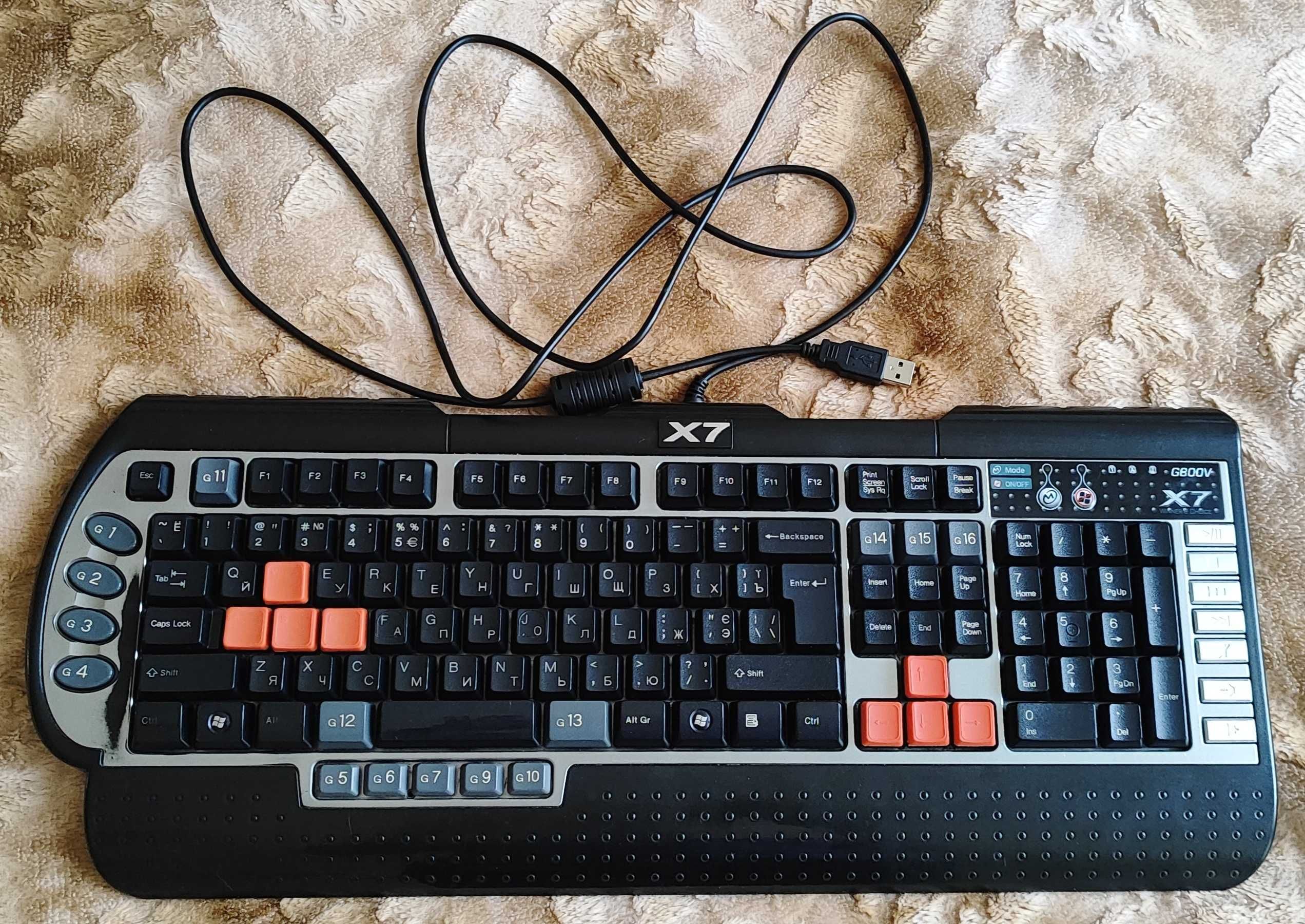 Игровая клавиатура A4Tech X7-G800V: 900 грн. - Периферійні пристрої ...