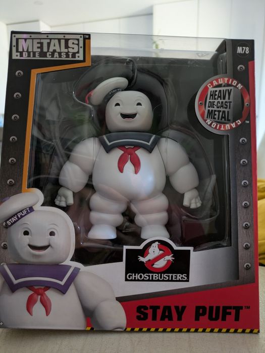 Boneco de ação Ghostbusters Metals Die Cast STAY PUFT Jumbo Metal novo
