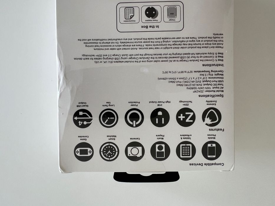 Zendure A-Series 4-Port Charge hub - Até 4 aparelhos