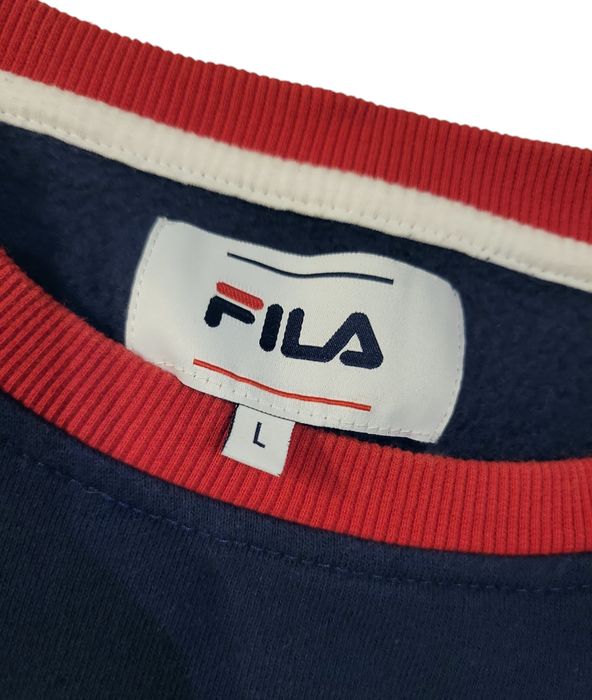 Granatowo-czerwona bluza – FILA – L